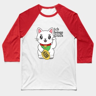 Glücksbringer Katze Baseball T-Shirt